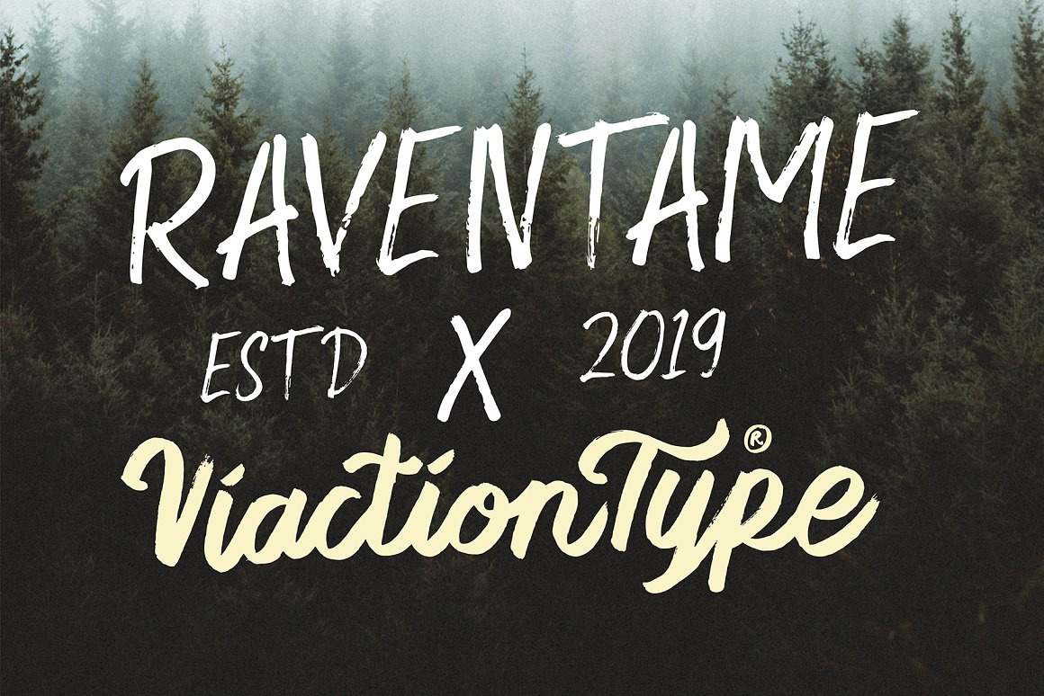 Raventame – Brush Font Raventame – Brush Font