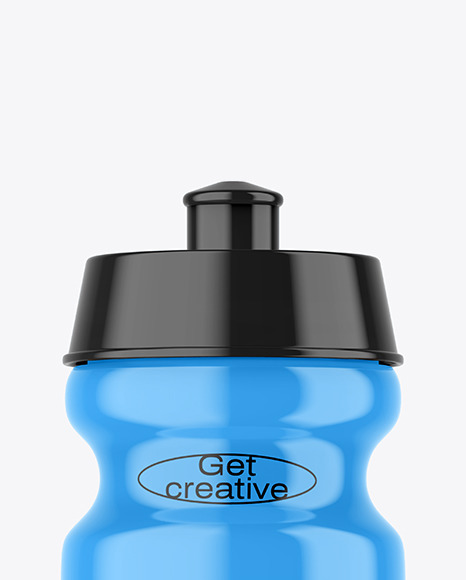 Glossy Sport Bottle Mockup