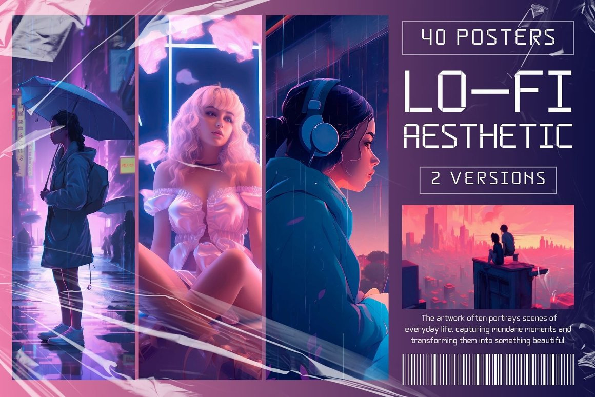 LO-FI Aesthetic. Poster Collection LO-FI Aesthetic. Poster Collection