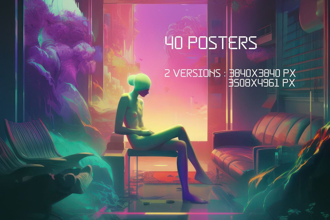 LO-FI Aesthetic. Poster Collection LO-FI Aesthetic. Poster Collection