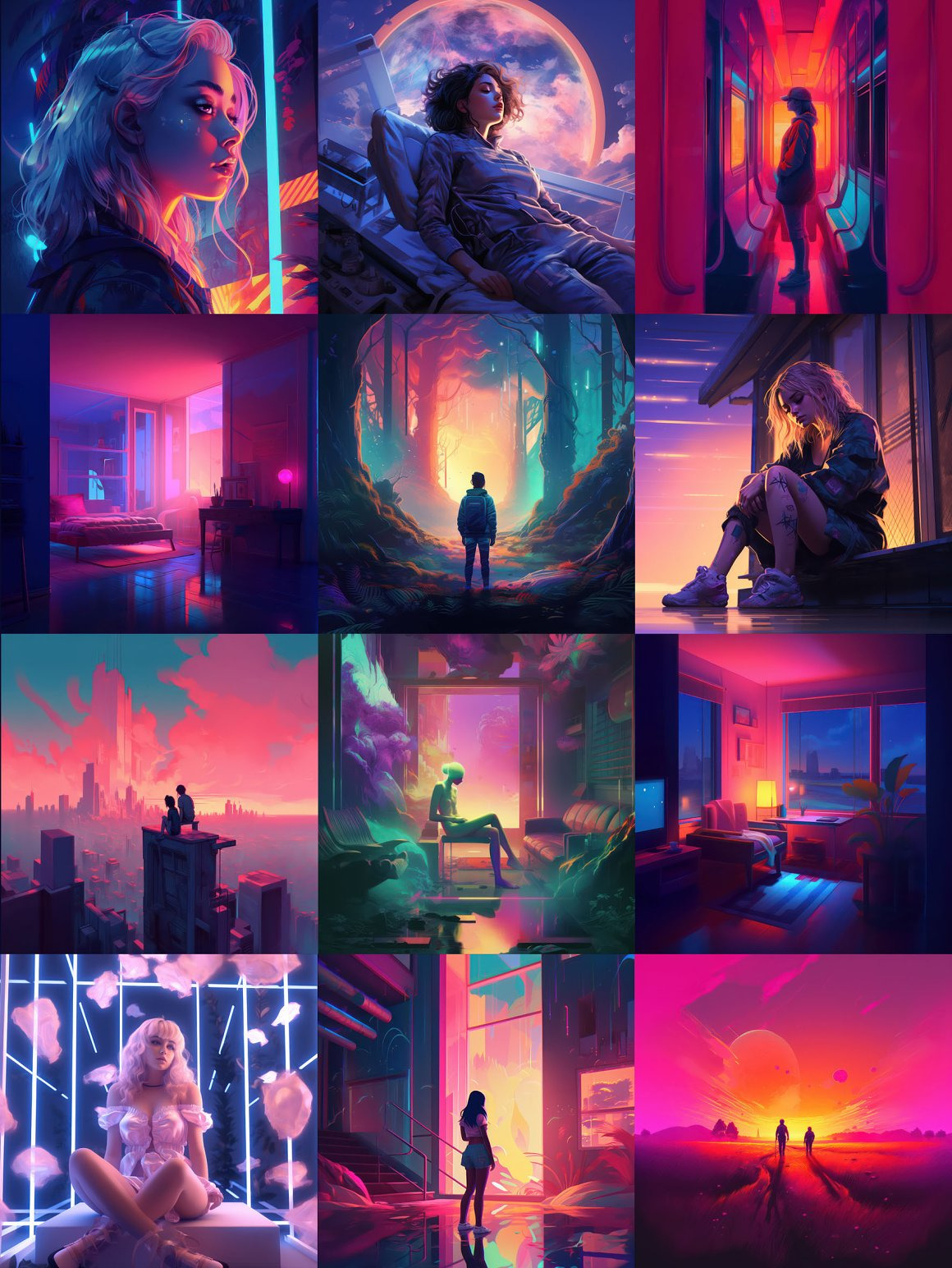 LO-FI Aesthetic. Poster Collection LO-FI Aesthetic. Poster Collection