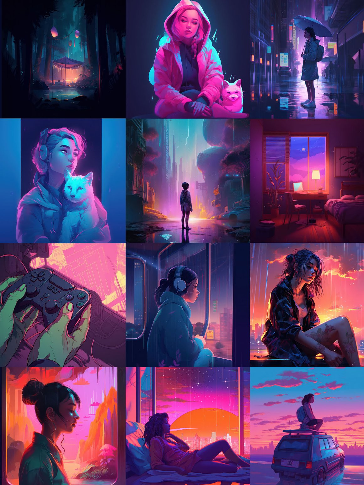 LO-FI Aesthetic. Poster Collection LO-FI Aesthetic. Poster Collection