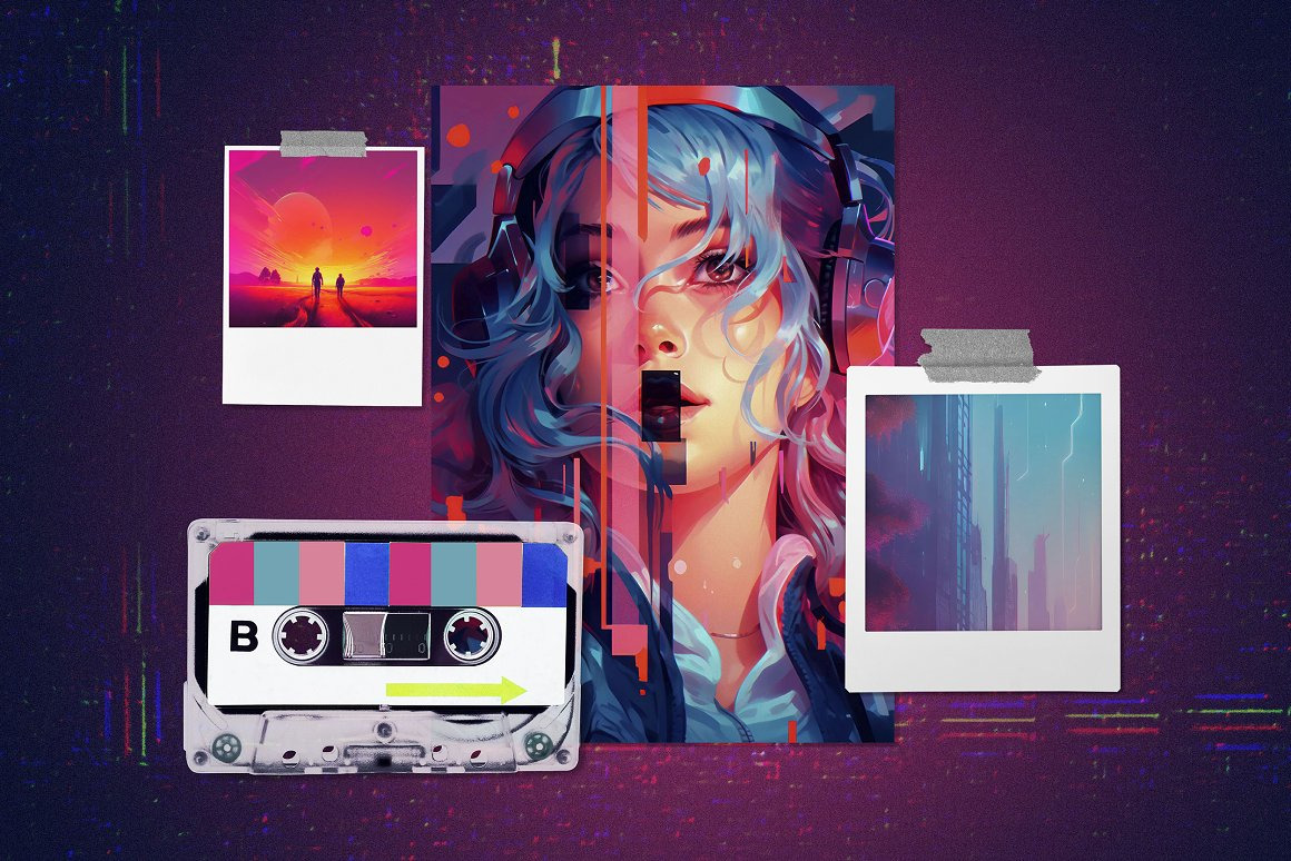 LO-FI Aesthetic. Poster Collection LO-FI Aesthetic. Poster Collection