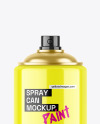 Glossy Spray Paint Can Mockup