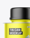 Metallic Tin Can Mockup