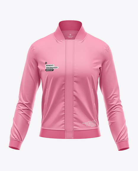 Women's Windbreaker Jacket Mockup