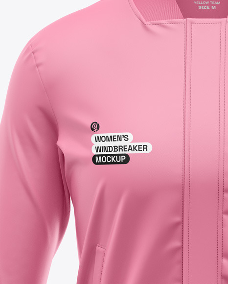 Women's Windbreaker Jacket Mockup