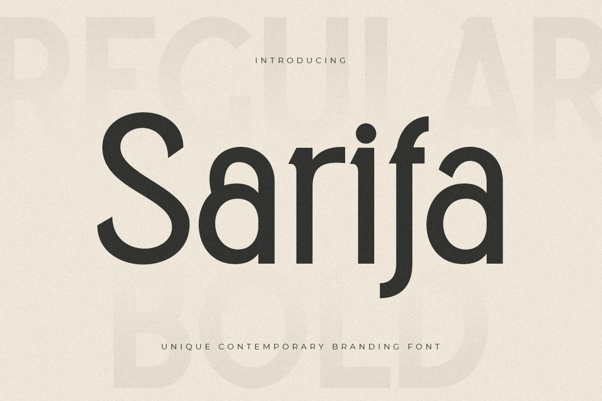 Sarifa - Unique Contemporary Branding Font Sarifa - Unique Contemporary Branding Font