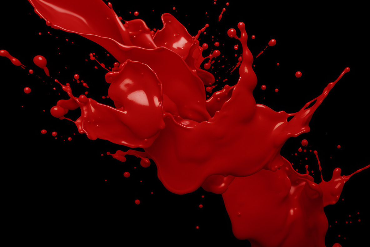 Blood splashes on black Blood splashes on black