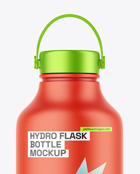 Matte Hydro Flask Bottle Mockup