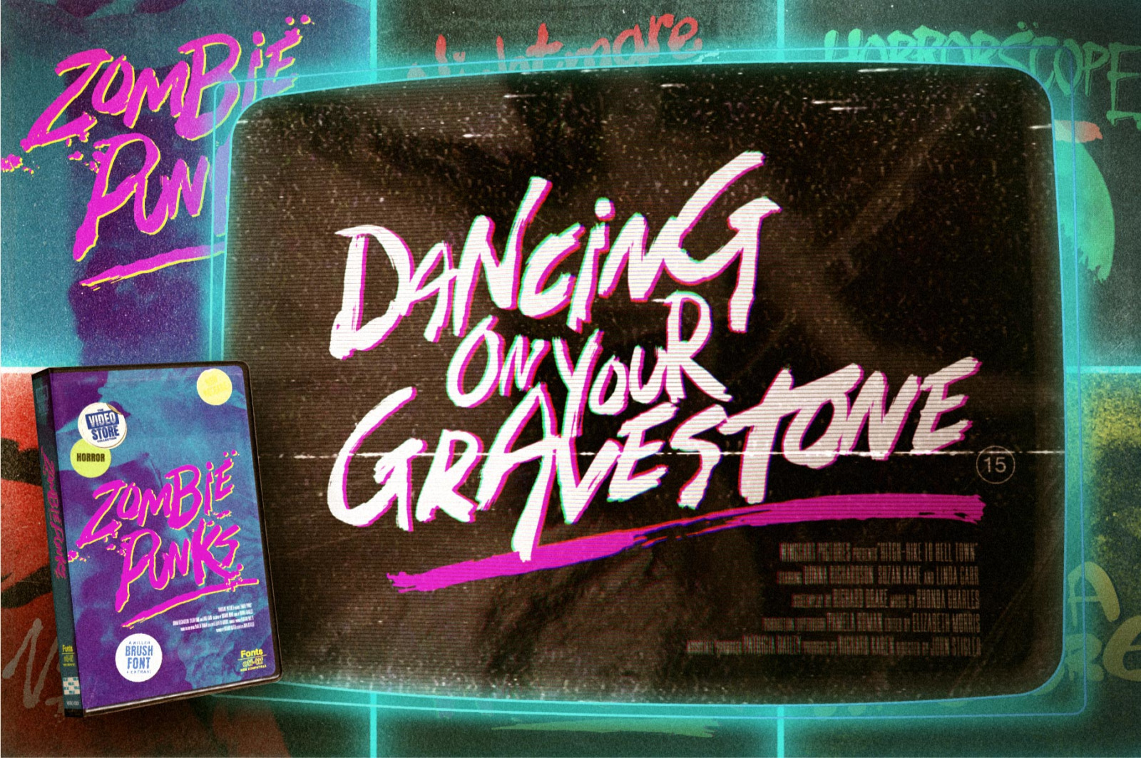 The VHS Horror Font Bundle The VHS Horror Font Bundle