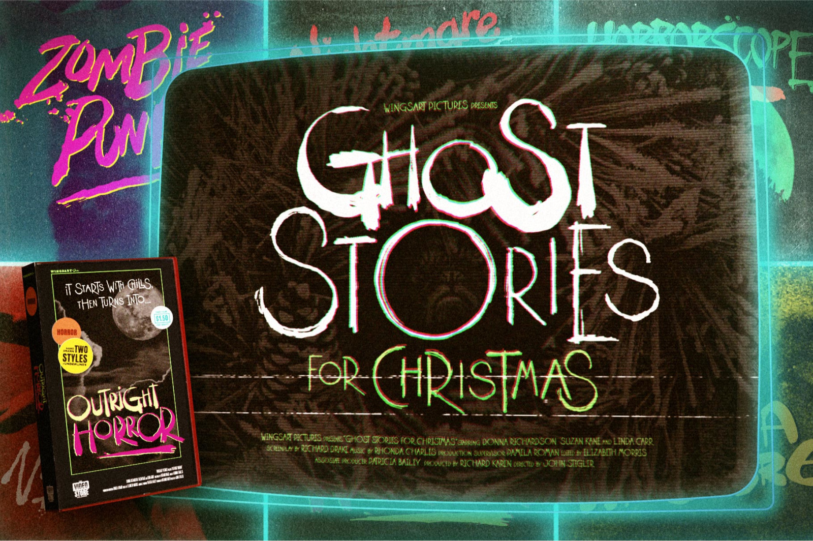 The VHS Horror Font Bundle