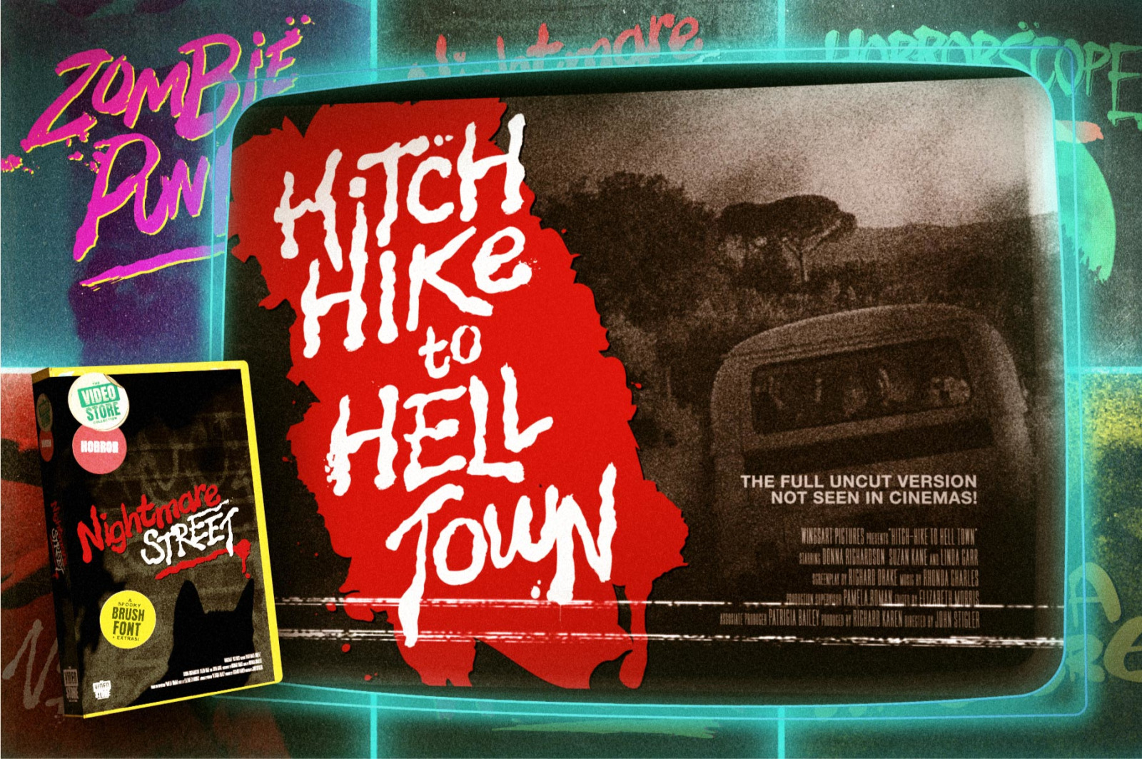 The VHS Horror Font Bundle The VHS Horror Font Bundle
