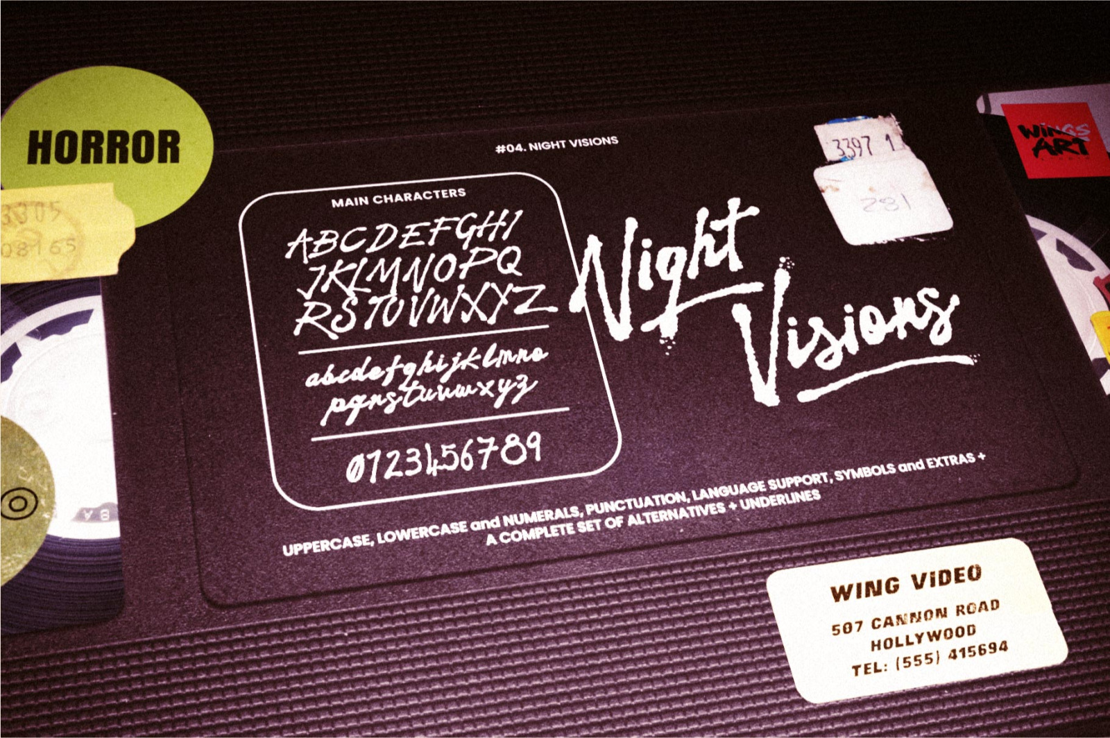 The VHS Horror Font Bundle