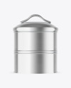 Metallic Tea Tin Can Mockup