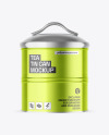 Metallic Tea Tin Can Mockup