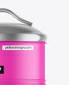 Matte Tea Tin Can Mockup