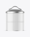 Glossy Tea Tin Can Mockup