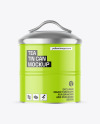 Glossy Tea Tin Can Mockup