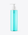 Color Liquid Cosmetic Bottle with Pump Mockup