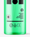 Frosted Color Liquid Cosmetic Bottle with Pump Mockup