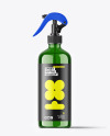 Green Trigger Spray Bottle Mockup