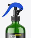 Green Trigger Spray Bottle Mockup