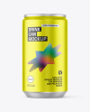 160ml Aluminium Drink Can Mockup