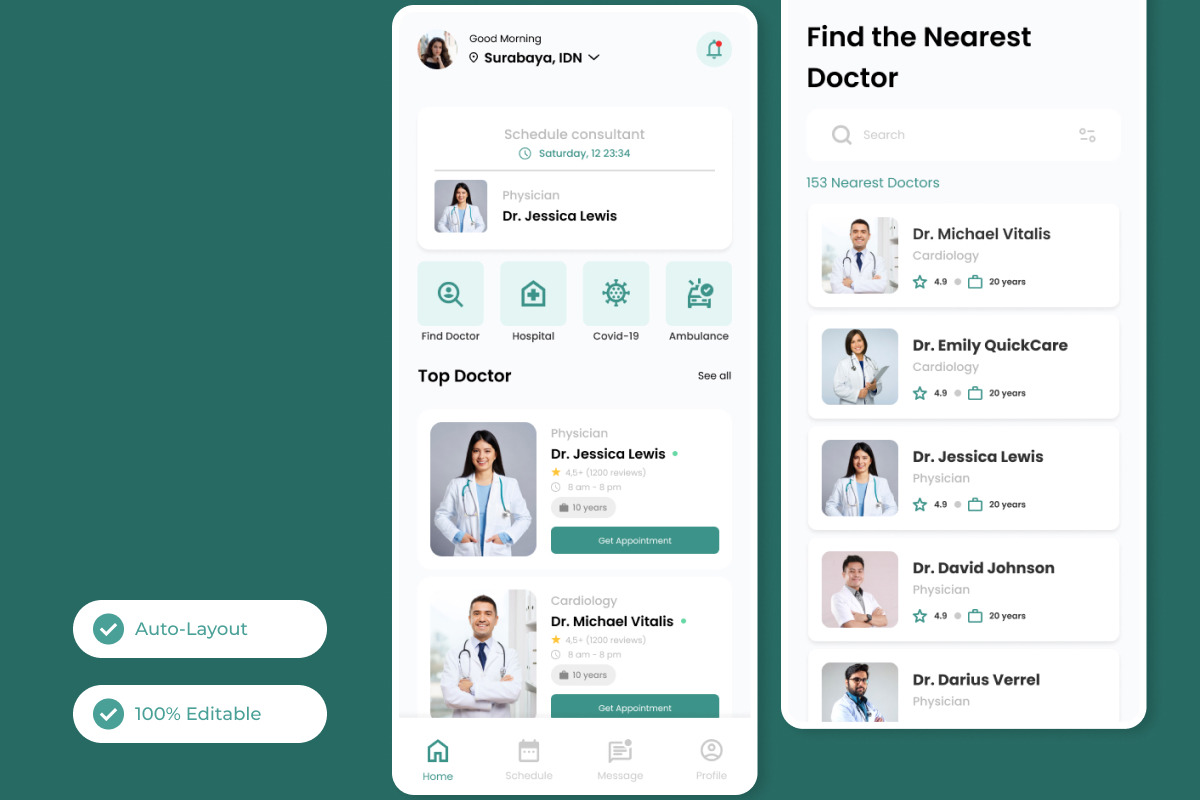 HealthCare - Doctor Appointment Mobile App