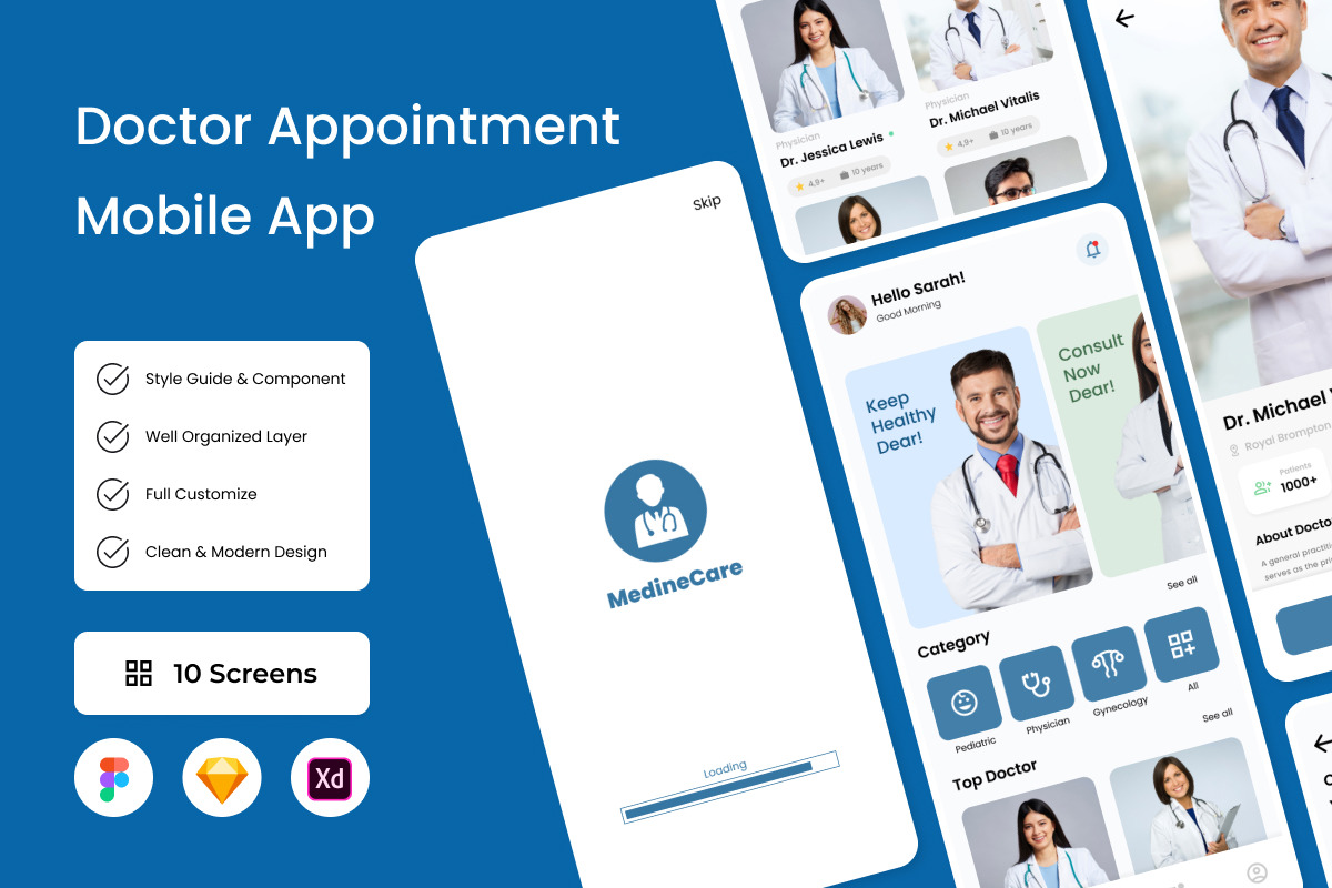 MedineCare - Doctor Appointment Mobile App