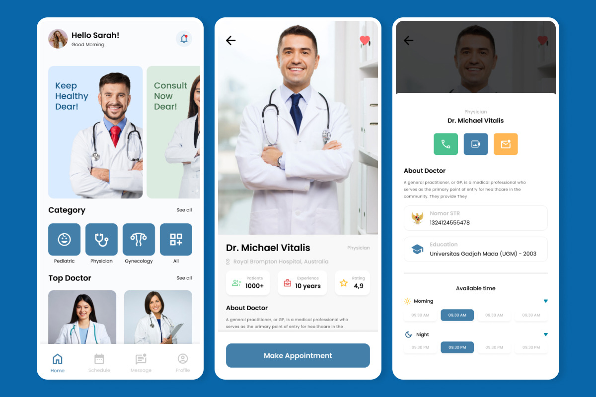 MedineCare - Doctor Appointment Mobile App