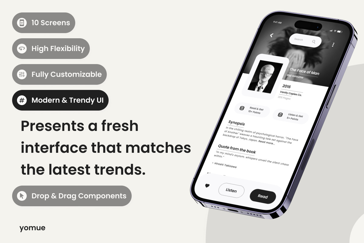 Yomue - Online Book Store Mobile App Yomue - Online Book Store Mobile App