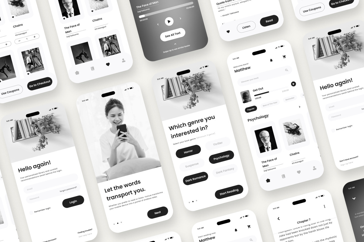 Yomue - Online Book Store Mobile App Yomue - Online Book Store Mobile App