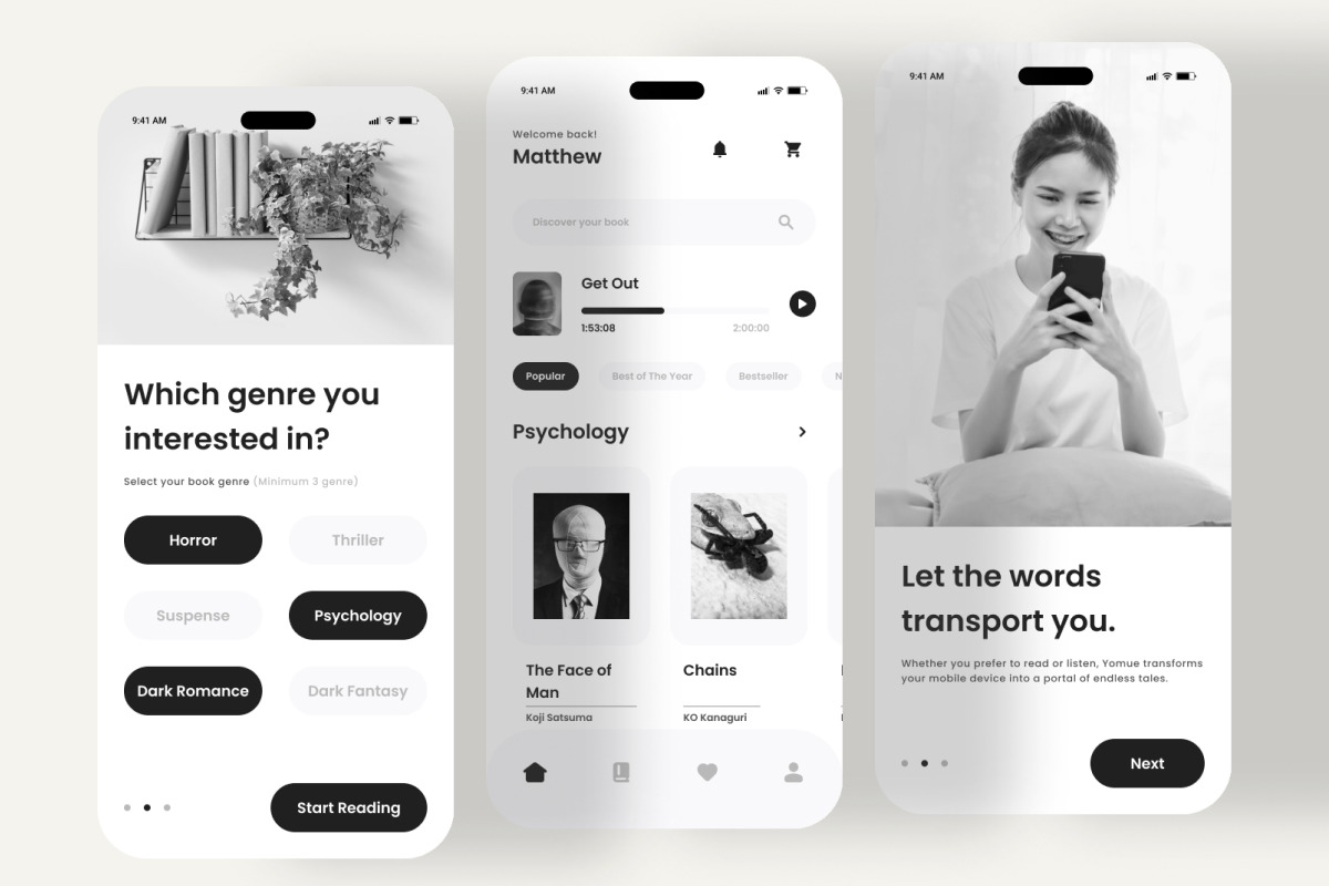 Yomue - Online Book Store Mobile App Yomue - Online Book Store Mobile App