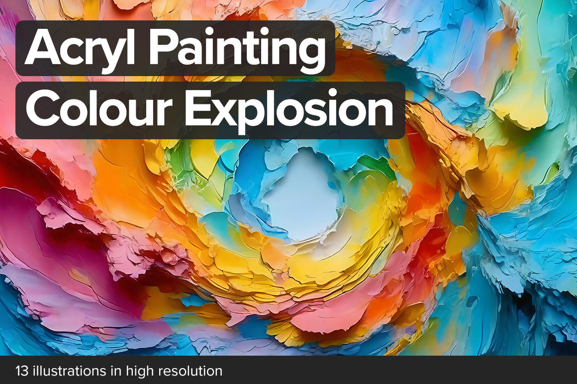 Acryl Painting Colour Explosion