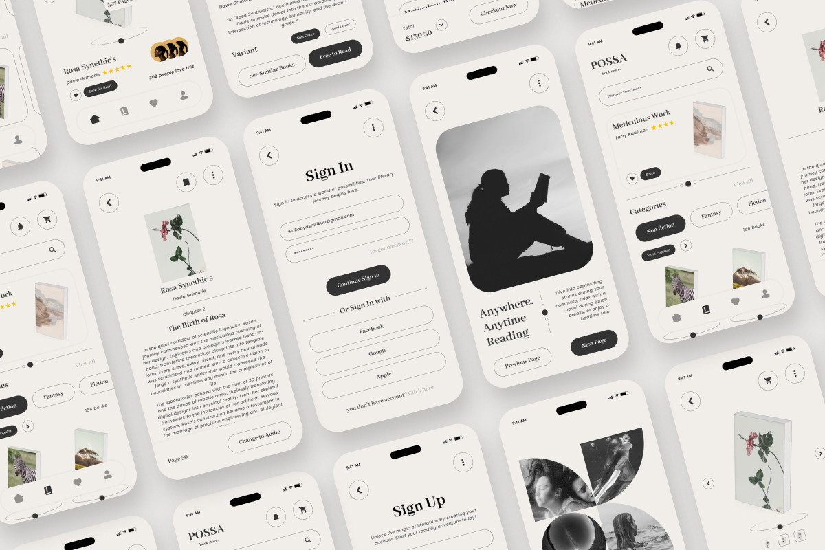 Possa - Online Book Store Mobile App Possa - Online Book Store Mobile App