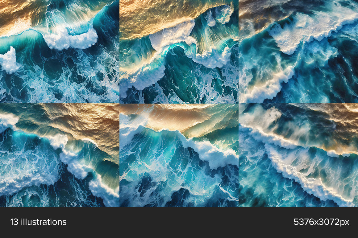 Ocean Waves Art Ocean Waves Art
