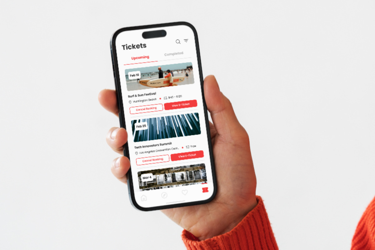 Evolvea - Event Booking Mobile App Evolvea - Event Booking Mobile App