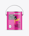 Glossy Paint Bucket Mockup