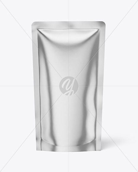 Metallic Stand-Up Pouch Mockup