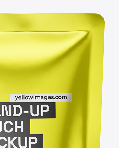 Metallic Stand-Up Pouch Mockup