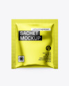 Metallic Sachet Mockup