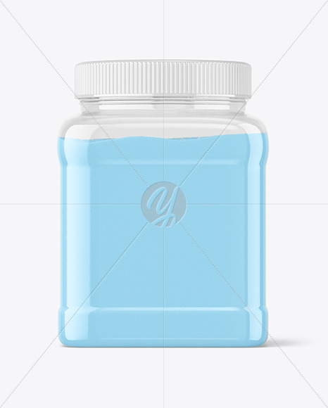 Matte Plastic Powder Jar Mockup