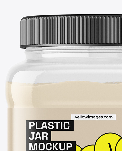 Matte Plastic Powder Jar Mockup