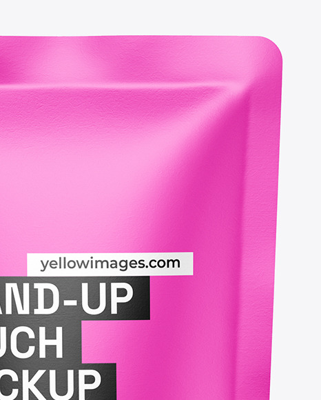 Matte Stand-Up Pouch Mockup