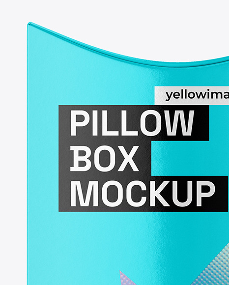 Paper Pillow Box Bottle Mockup