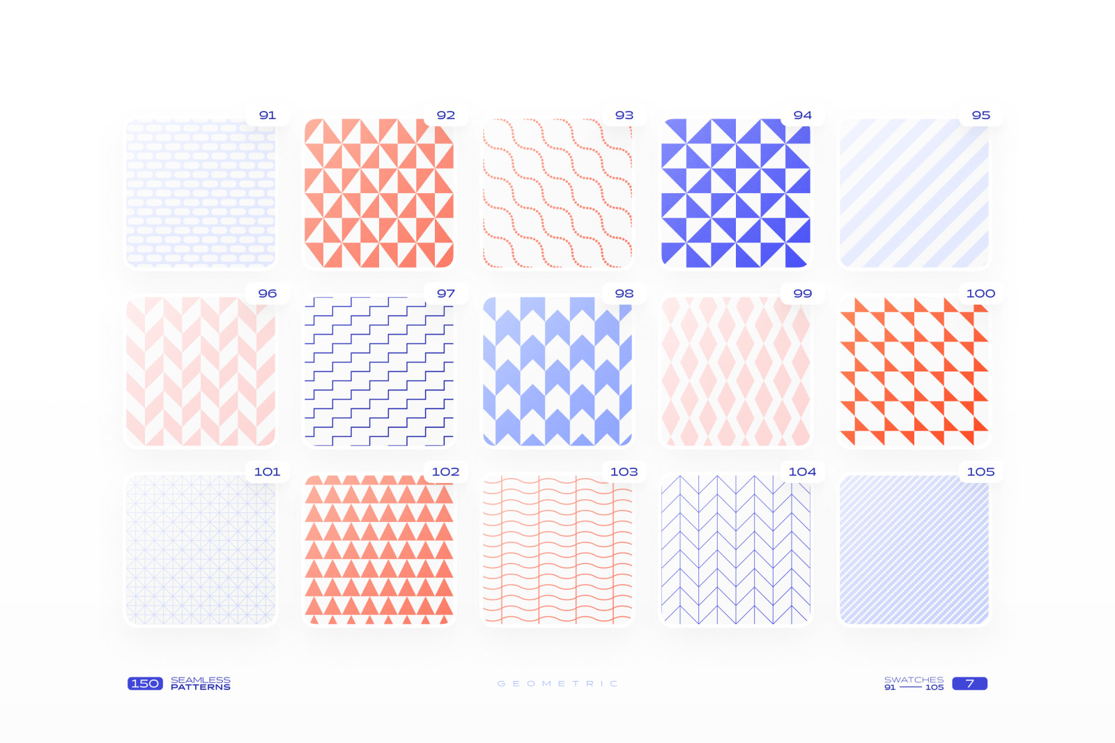 150 Geometric Seamless Patterns Collection 150 Geometric Seamless Patterns Collection