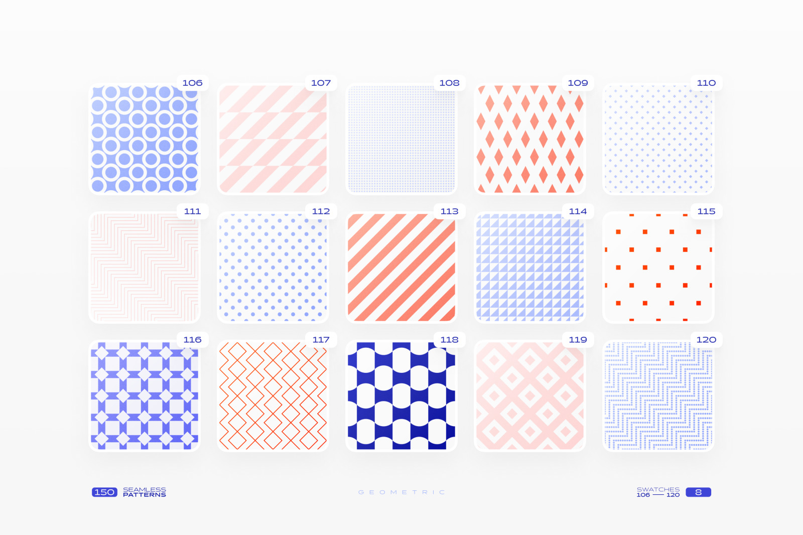150 Geometric Seamless Patterns Collection 150 Geometric Seamless Patterns Collection