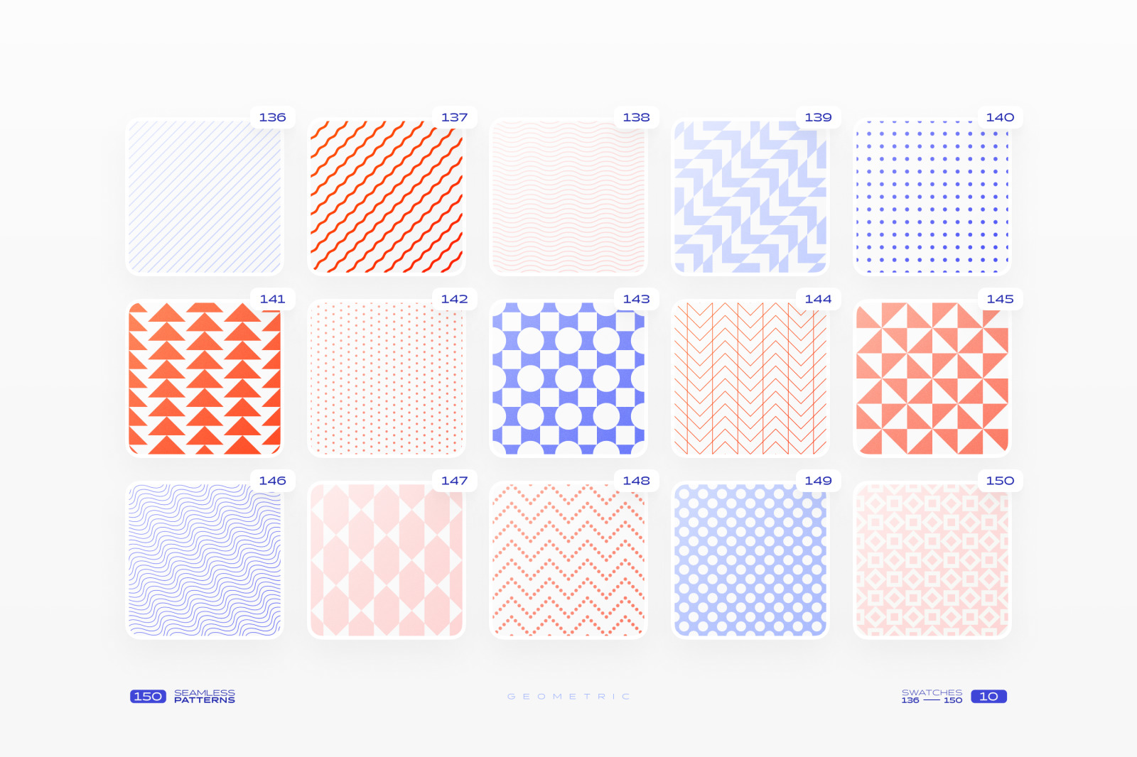 150 Geometric Seamless Patterns Collection 150 Geometric Seamless Patterns Collection