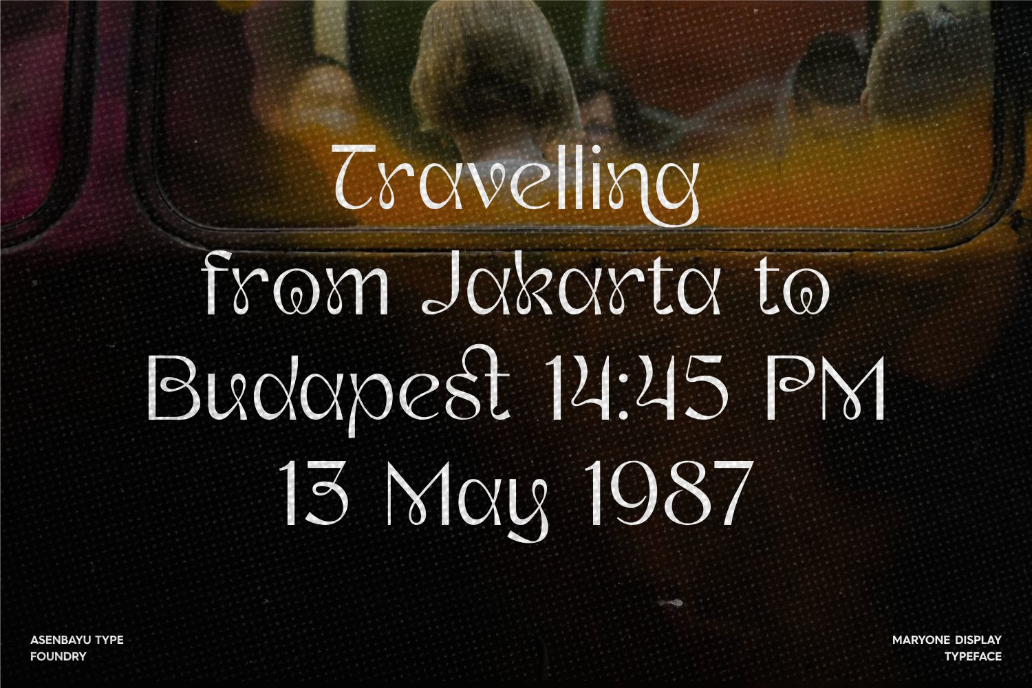 Maryone - Unique Meander Typeface Maryone - Unique Meander Typeface
